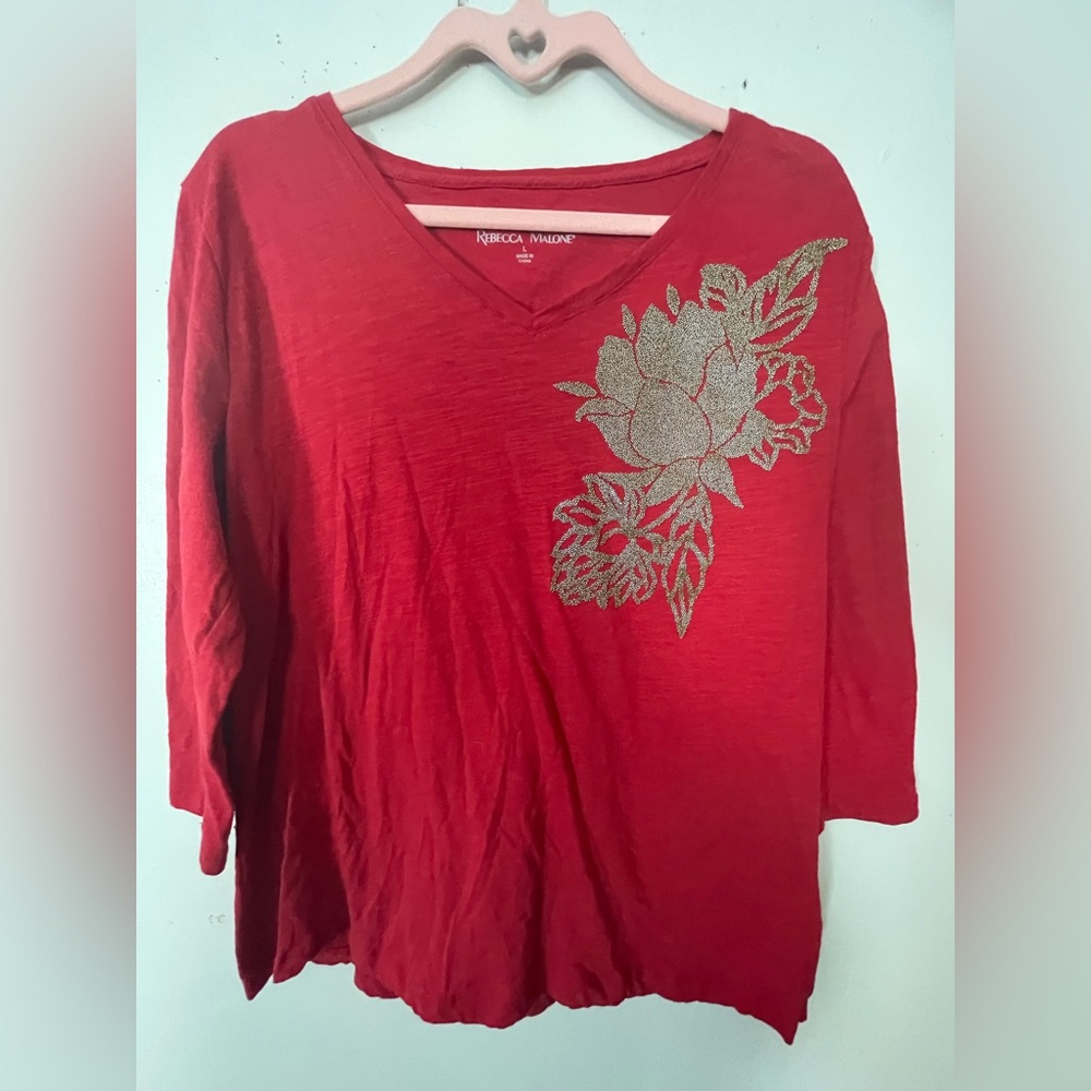Rebecca Malone top sz L